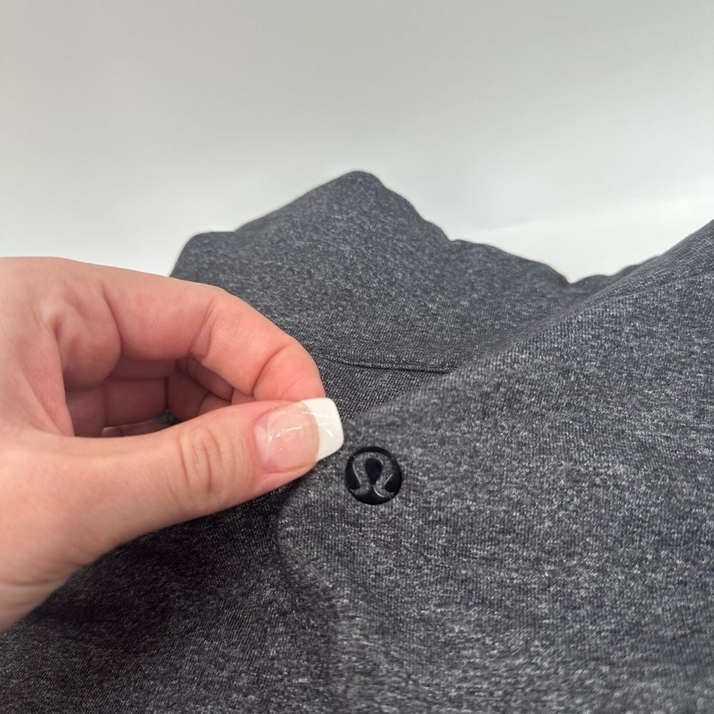 Lululemon Mens Post Gravity Jacket Heathered Black Thumbholes Athletic Size XL? - Picture 11 of 13